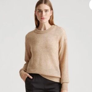 Quince Women's Crew Neck Sweater - Beige
